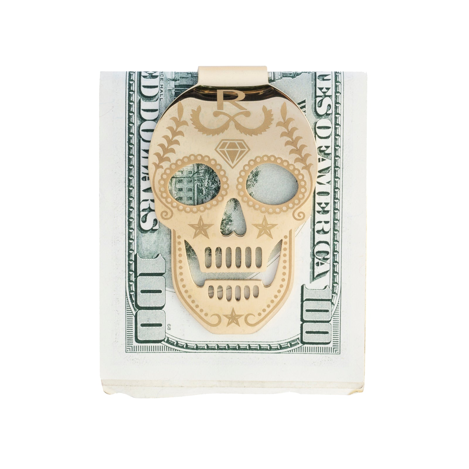 Rayal Gold Plated Skull Money Clip – Rayalcollection